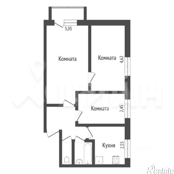 3-комн квартира ул Челюскинцев, 81,  д. 81